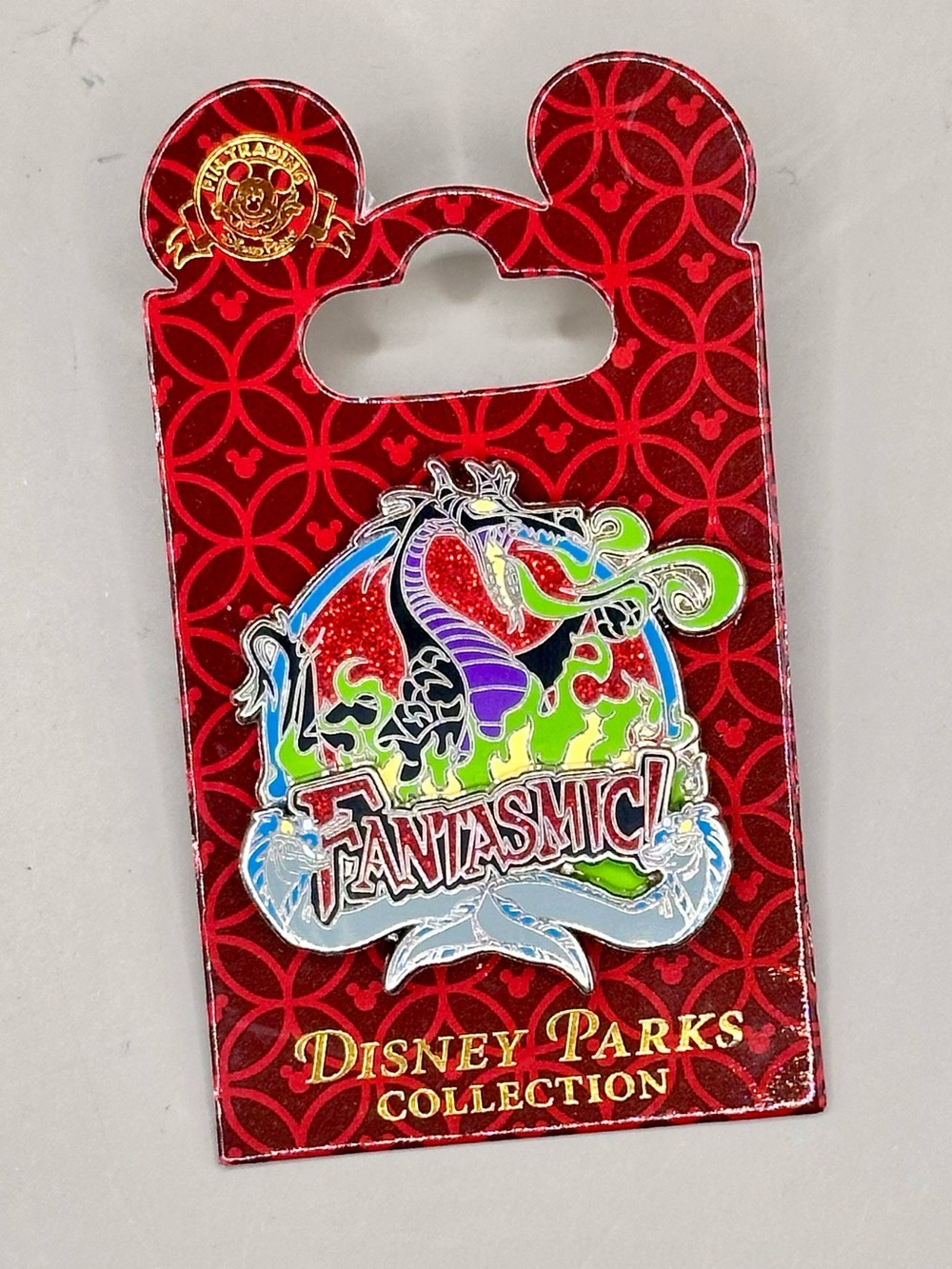 Disney Fantasmic Maleficent Dragon 2007 Trading Pin